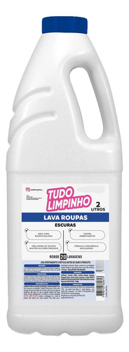 Sabão Líquido Lava Roupas Escuras 2litros Tudo Limpinho
