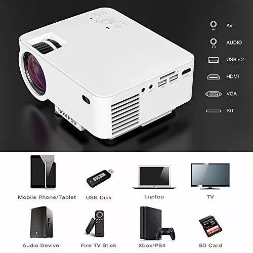 Mini proyector de vídeo portátil DV153