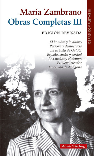 Libros (1955-1973)- Revisado, De Zambrano, María. Editorial Galaxia Gutenberg, S.l., Tapa Dura En Español