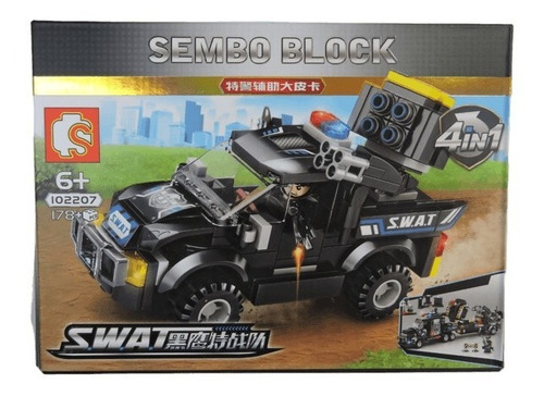 Juego De Bloques Tipo Lego Swat Policia
