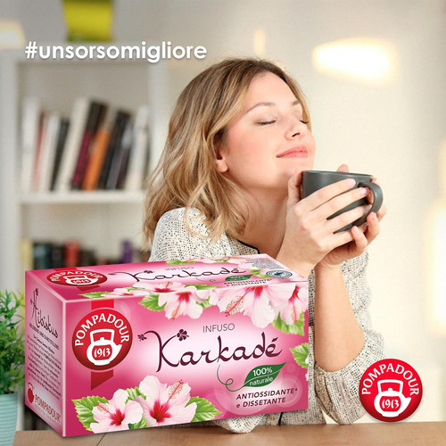 Te Pompadour Karkadé Flores Adecuado Para Dieta Vegana