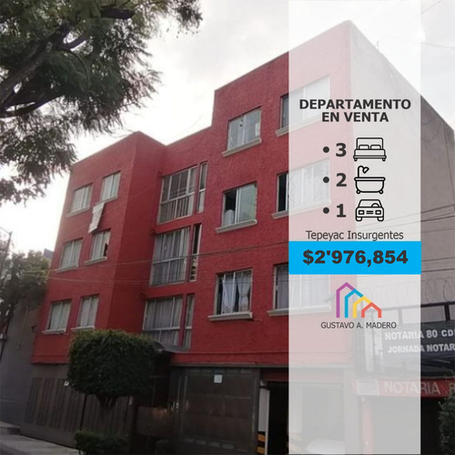 Departamento En Venta Tepeyac Insurgentes