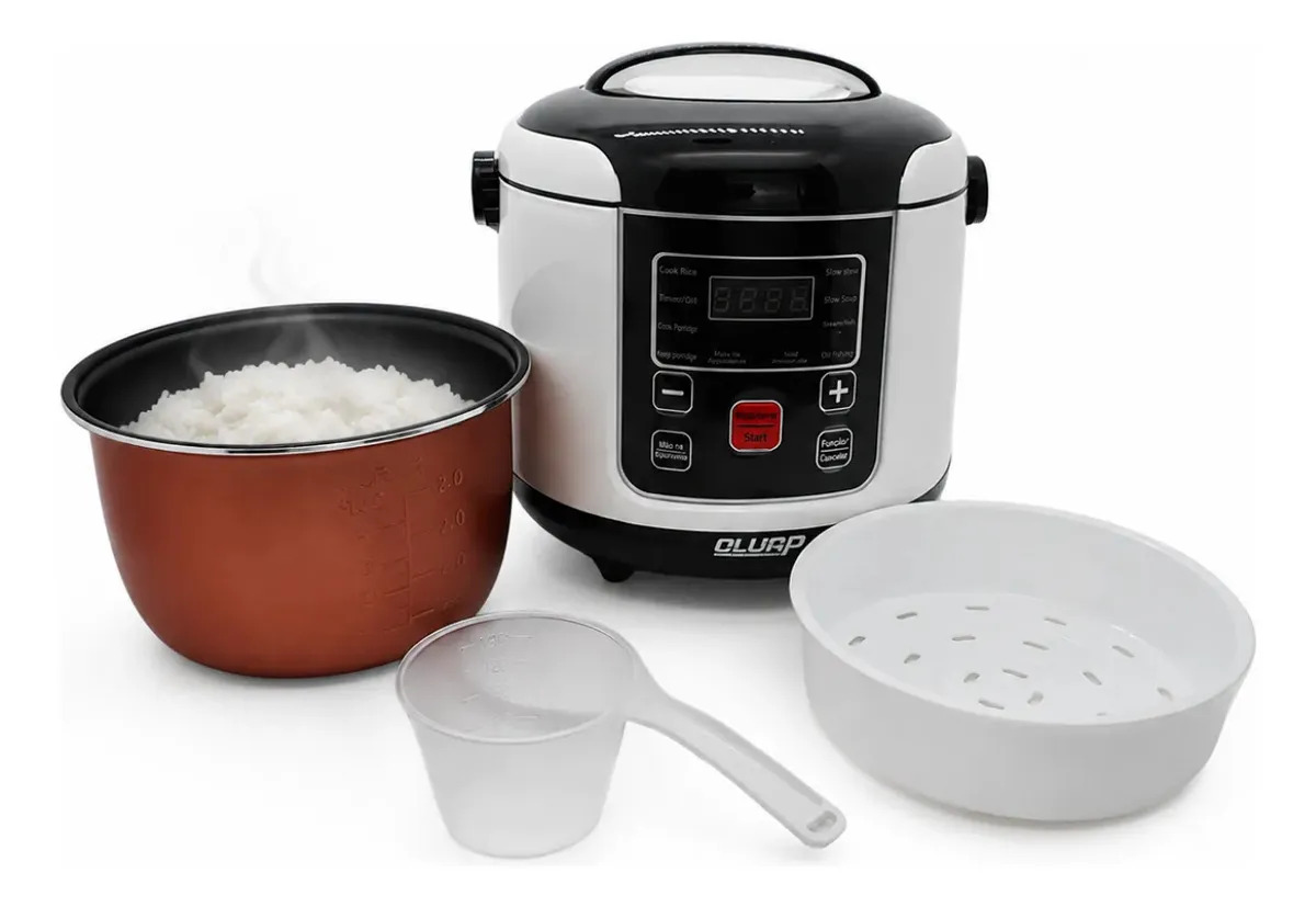 Panela De Arroz Portatil Elétrica Para Caminhão Motor Home Acampamento 2 Litros Portatil 12
