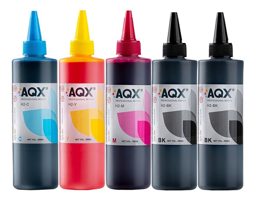 Tinta Recargas Alternativa 250ml X 5 Colores Hp 2 Cartuchos 