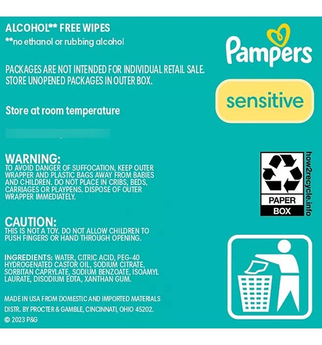 Toallitas Húmedas Pampers Sensitive Baby Wipes