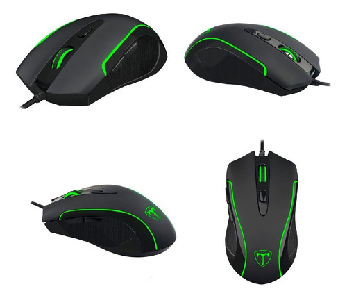 Mouse T-dagger Gamer Private 3200 Dpi 6 Botones