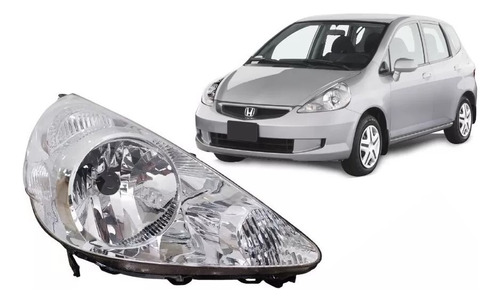 Optica P/ Honda Fit 2007 2008 Fondo Cromado Lxl Lx At