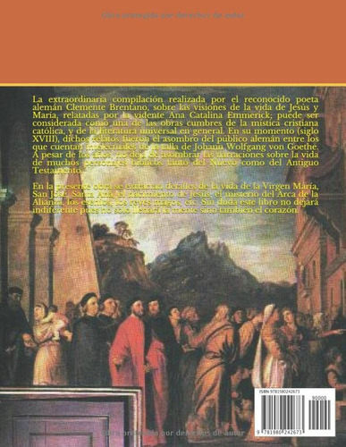 Vida De La Virgen María, De Emmerick, Ana Catalina. Editorial Independently Published, Tapa Pasta Blanda, Edición 1 En Español, 2018