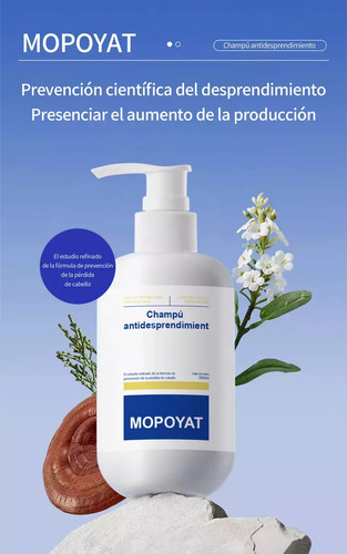 Mopoyat Champú Anticaída 300ml Trata La Caspa Intensa
