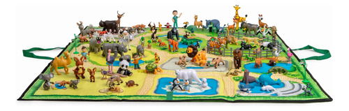Colección Mis Animales Del Zoo Libro + Figura | Bingo El Chimpance