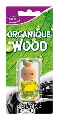 Aroma Para Auto Organique Wood Aroma Black Marca Tasotti