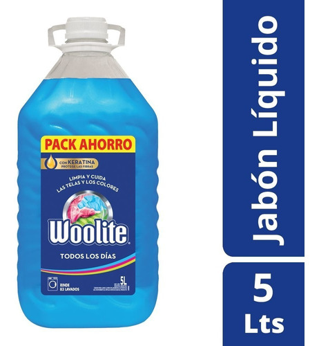 Jabón Líquido Woolite Botella 5 Lts