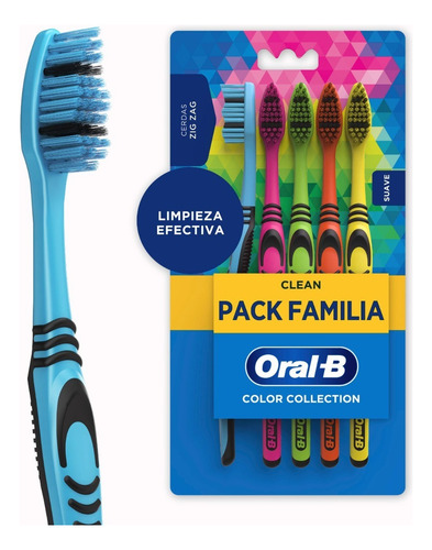 Cepillo De Dientes Oral-b Clean Color Collection Suave 5 Uni
