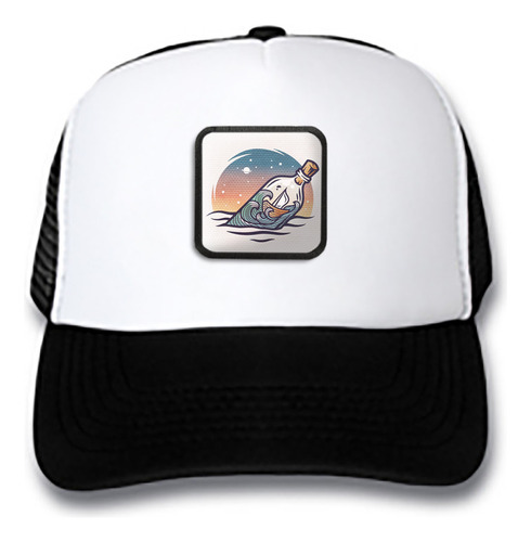 Gorra Trucker Montaña Naturaleza Barco Botella Color Wil24