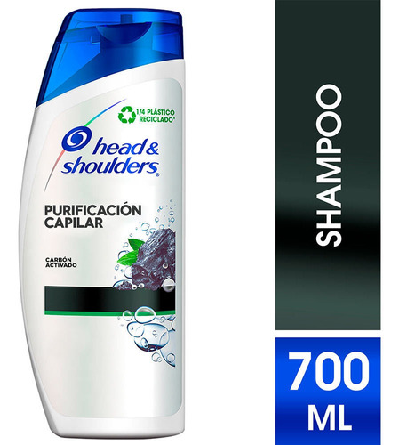 Shampoo Head & Shoulders Purificación Carbón Activado 700ml