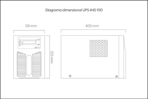 Ups/no Break 1000va Modelo Ups-ind 1110 Marca Industronic