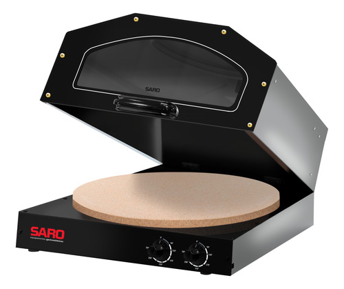 Forno De Pizza Elétrico Com Pedra Antiaderente Saro