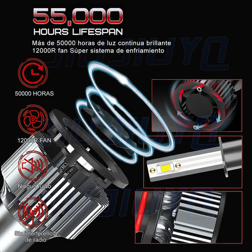 For Renault Scala 2012 2013 Kit De Haz Alto/bajo Led H1 H7