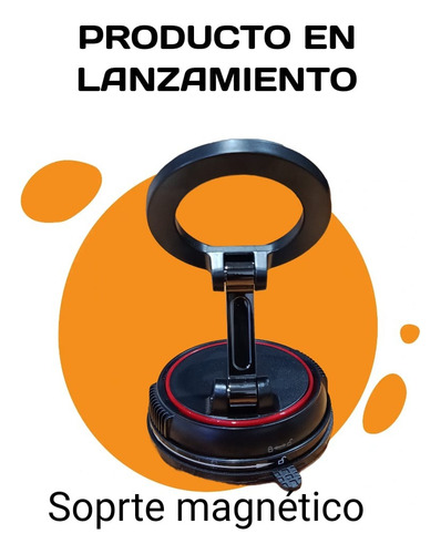 Soporte Magnético Para Teléfono Celular 360° Negro