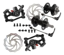 Comprar Freios A Disco Bike Mtb Gts Cubos Pinças Discos + Parafusos