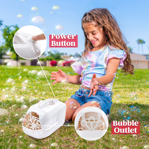 Maquina De Burbujas Automatica De Plastico 2 Niveles Blanco