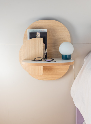 Imagen 5 de 9 de Mesa De Luz Flotante Nórdica Escandinava Oferta Envío Gratis