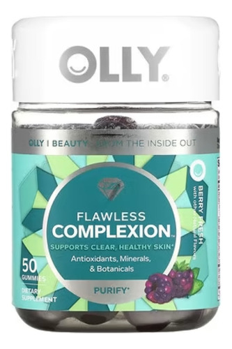 Olly, Piel Impecable, Antioxidantes Y Minerales  50 Gomitas