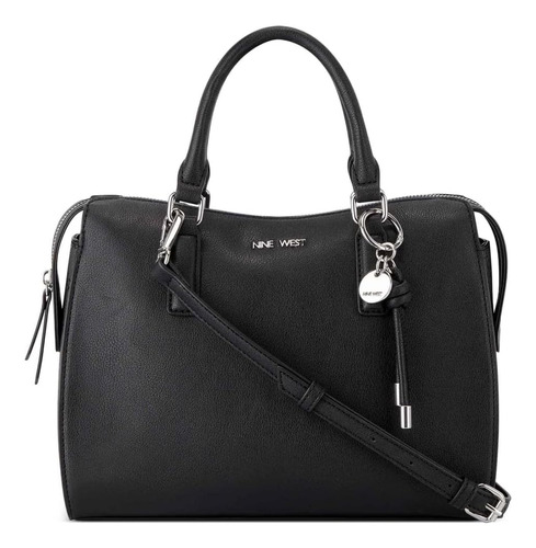 Nine West Basset Satchel Negro Multi Talla Única