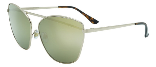 Lentes De Sol Nine West 38364rnj714 Dorado Para Mujer