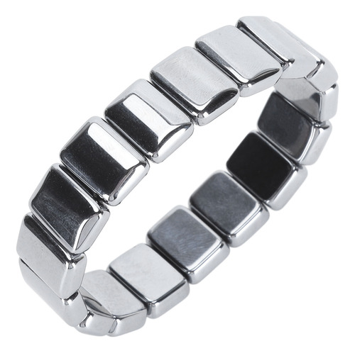 Brazalete Elástico Con Cuentas Rectangulares Y Cuentas De Te