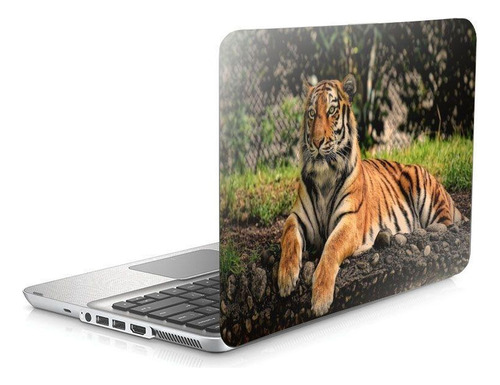 Skin Adesivo Protetor Para Notebook 17 Tigre Branco D12