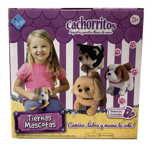 Peluche Perro Camina Ladra Y Mueve La Cola Art 6318