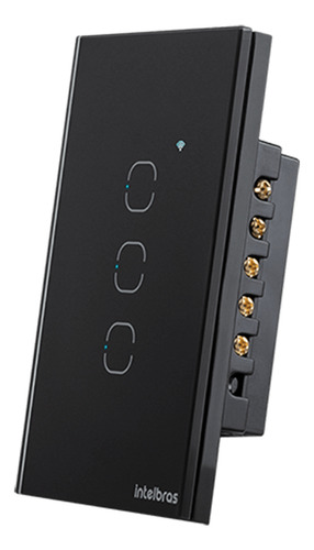 Interruptor Touch Inteligente Zigbee 3 Teclas Ezs 1003 Preto