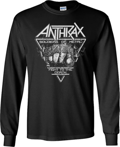 Playeras Anthrax Manga Larga Para Hombre Y Mujer