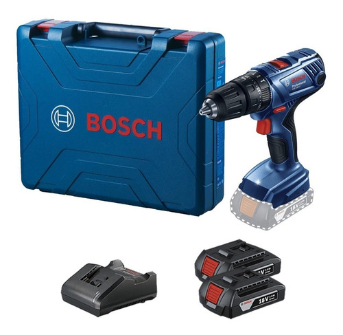 Taladro Percutor Bosch Gsb 180-li 18v 220v + 2 Baterías 2ah