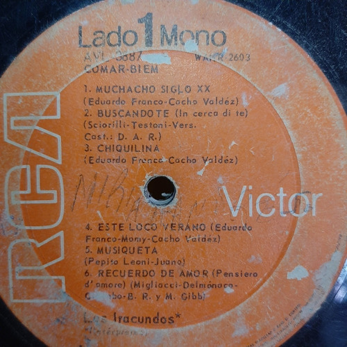 Sin Tapa Disco Los Iracundos Homonimo M0