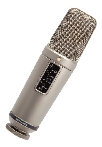 Micrófono Rode NT2-A condensador cardioide plata
