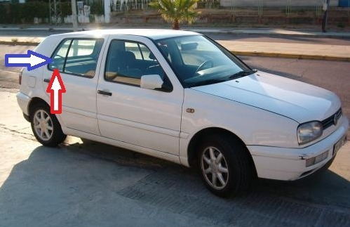 Vidrio Aleta Trasera Derecha A3 Golf 1993 Al 1999 Nuevo.