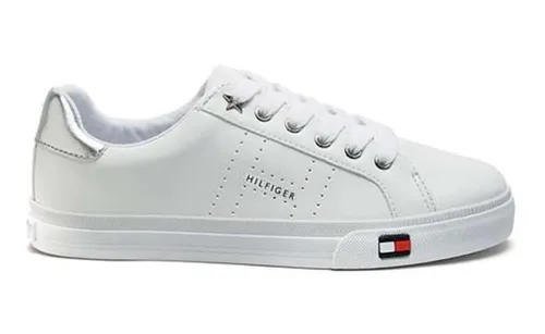 Tenis Tommy Hilfiger De Dama Signature Fw0fw06853 Blanco