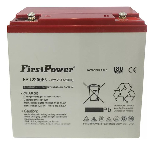 Bateria Recargable Seca 12v-20 Amp / Fp12200ev / Firstpower