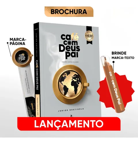 Café Com Deus Pai | Volume 6 | Capa Brochura + Brinde Marca Texto
