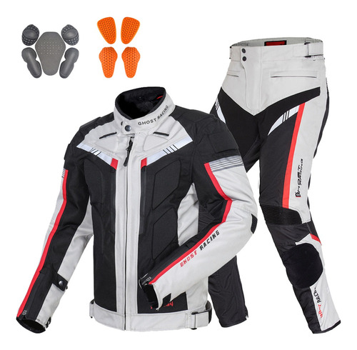 Chaqueta Para Moto Impermeable Con Kit De Protección Hombre