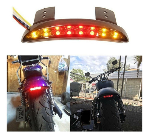 Harley Xl883/1200 Motocicleta Luz Trasera Led Luz De Freno