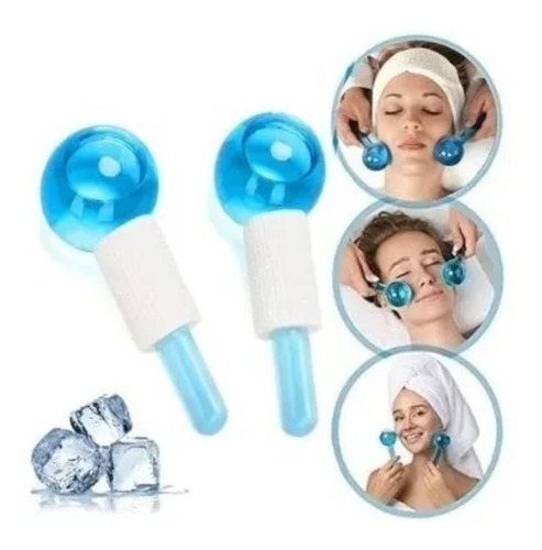 Masajeador Facial Masajeadora Ice Globes Roller Arrugas Cara