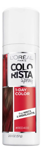 Loreal Spray Color Fantasia Tinte Rojo Temporal Lavable