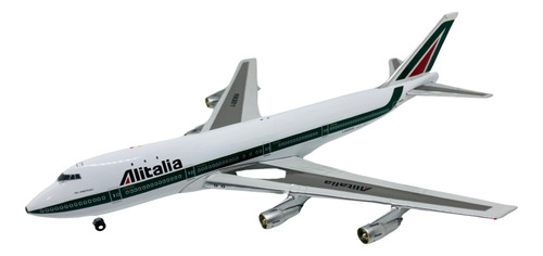 Avión A Escala De Metal 1/400 B747100 Alitalia