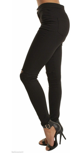 Imagen 5 de 6 de Pantalón Leggins Tipo Jeans Elástico Comodos Para Mujer