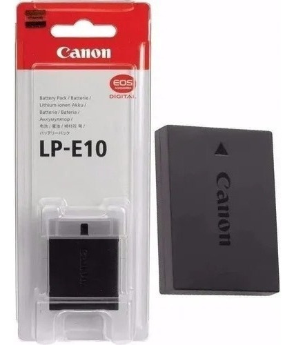Canon Eos LP-E10 batería negra de 860 mAh