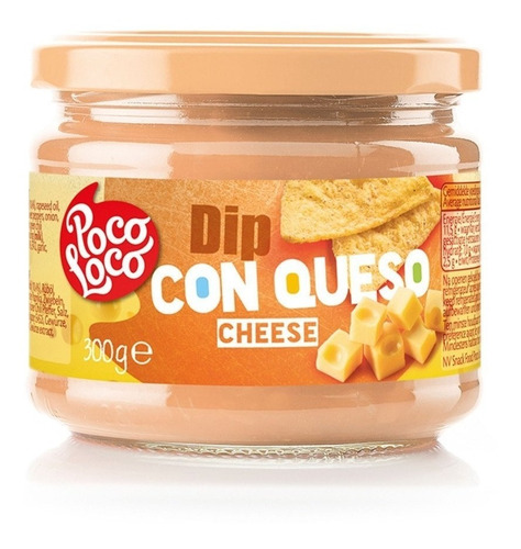 Salsa Dip Con Queso Poco Loco 5 Un X 300g Bélgica Nuevo!