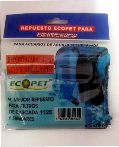 Cartucho Repuesto Para Filtro Cascada 1125 Y Similares 1625